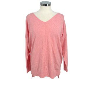 Dreamers By Debut Pink Lightweight V-Neck Sweater Size Medium